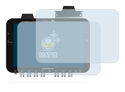 Image of the device Convergent Design Odyssey 7Q+ with a wide variety of screen protectors.