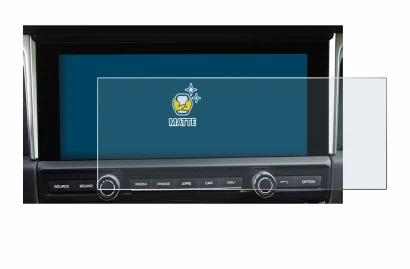 Image of the device Porsche Macan 2019 PCM 5.0 with a wide variety of screen protectors.