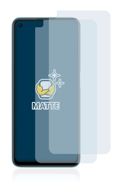 Image of the device Oppo A76 with a wide variety of screen protectors.