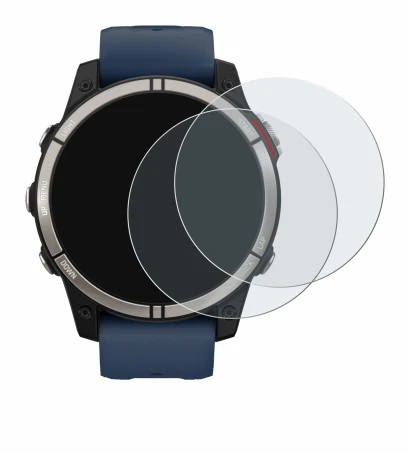 Image of the device Garmin quatix 7 with a wide variety of screen protectors.