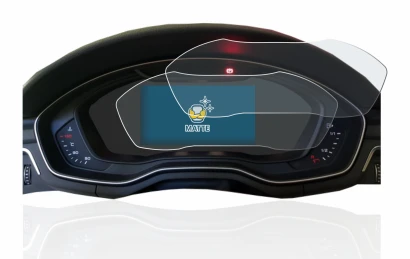 Image of the device Audi A4 B9 2017 Virtual Cockpit with a wide variety of screen protectors.
