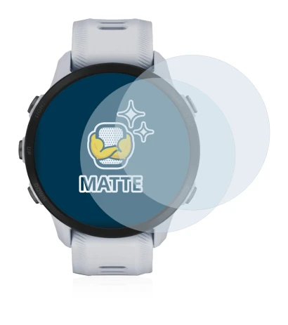 Image of the device Garmin Forerunner 955 Solar with a wide variety of screen protectors.