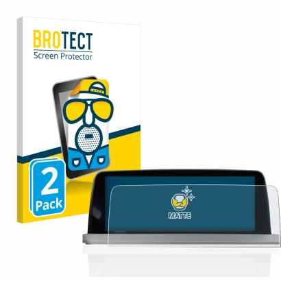 Front side of a product packaging with the brand logo BROTECT. Next to it is the device BMW X3 G01 2017-2021 Infotainment Syst