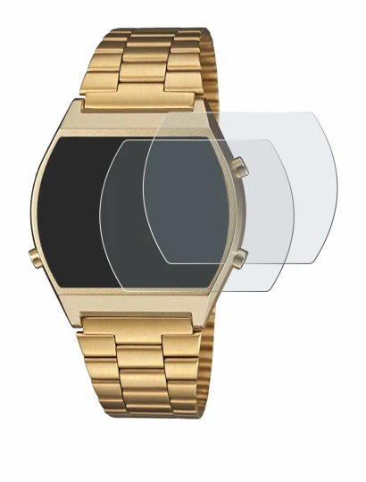 Image of the device Casio Retro B640WB with a wide variety of screen protectors.