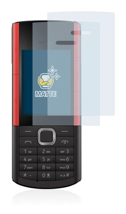 Image of the device Nokia 5710 XA with a wide variety of screen protectors.