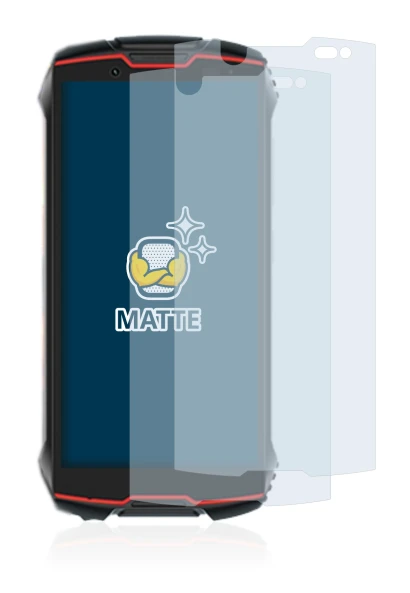 Image of the device Cubot King Kong Mini 2 Pro with a wide variety of screen protectors.