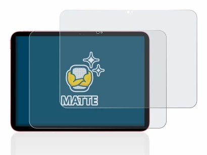 Image of the device Apple iPad 10.9" WiFi 2022 (10th Gen.) with a wide variety of screen protectors.