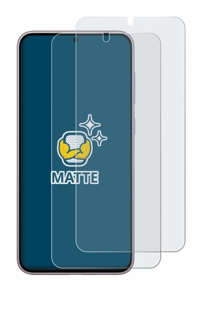 Image of the device Samsung Galaxy S23 Plus with a wide variety of screen protectors.
