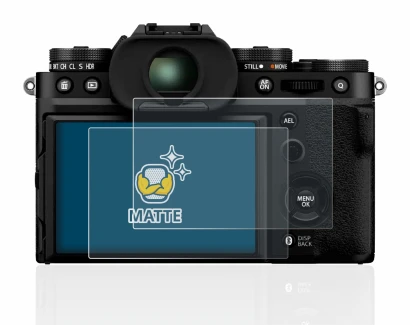 Image of the device Fujifilm X-T5 with a wide variety of screen protectors.