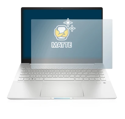 Image of the device HP Pavilion Plus 14-eh with a wide variety of screen protectors.