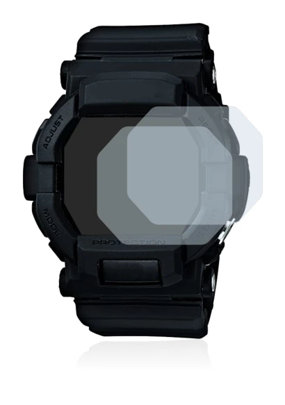 Image of the device Casio G-Shock GD350 with a wide variety of screen protectors.