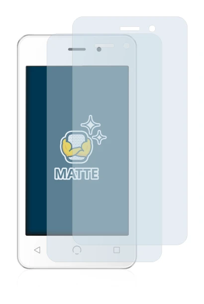 Image of the device NUU Mobile A1 with a wide variety of screen protectors.