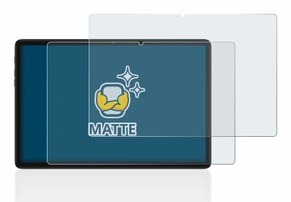 Image of the device Teclast P40HD with a wide variety of screen protectors.