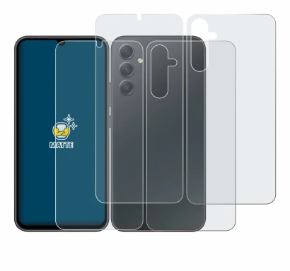 Image of the device Samsung Galaxy A34 5G (Front+Back) with a wide variety of screen protectors.
