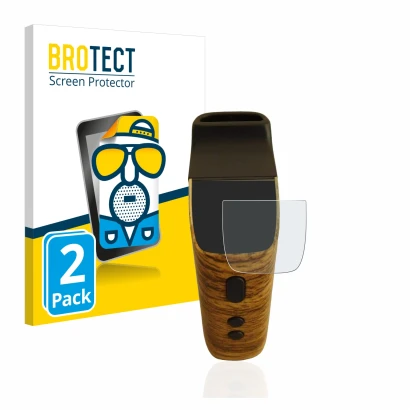 Front side of a product packaging with the brand logo BROTECT. Next to it is the device Wolkenkraft FENiX Mini Vaporizer shown