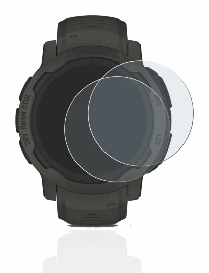 Image of the device Garmin Instinct 2 Solar with a wide variety of screen protectors.