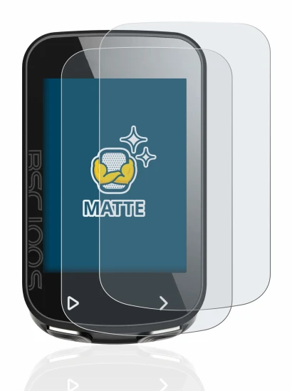 Image of the device iGPSPORT BSC100S with a wide variety of screen protectors.