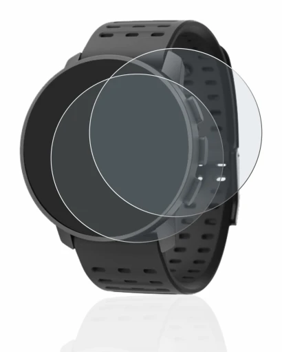 Image of the device Suunto 9 Peak Pro with a wide variety of screen protectors.