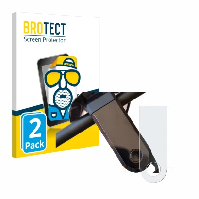 Front side of a product packaging with the brand logo BROTECT. Next to it is the device NIU KQi3 Max shown with the correspond
