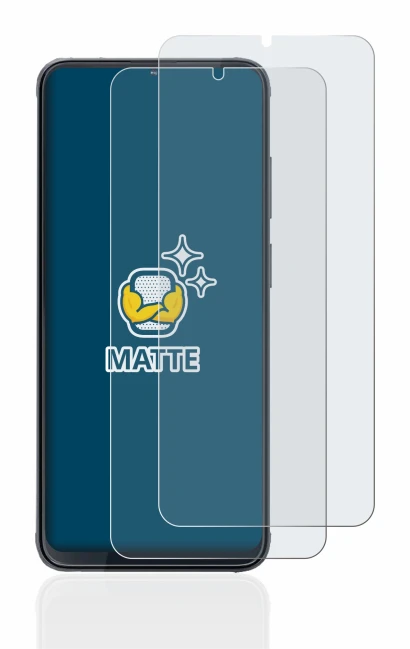 Image of the device Cubot X70 with a wide variety of screen protectors.