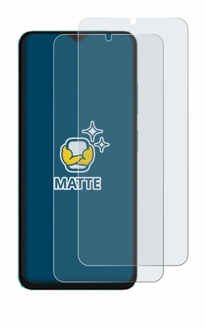 Image of the device Oscal C70 with a wide variety of screen protectors.