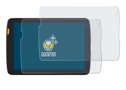 Image of the device Zebra ET40 8" with a wide variety of screen protectors.