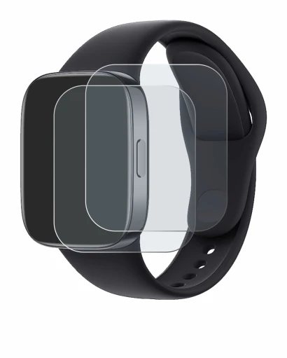 Image of the device Xiaomi Redmi Watch 3 with a wide variety of screen protectors.