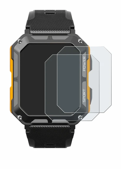 Image of the device Njord Gear The Indestructible Smartwatch with a wide variety of screen protectors.