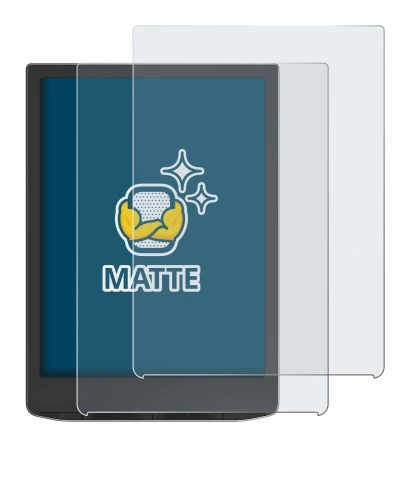 Image of the device PocketBook InkPad 4 with a wide variety of screen protectors.