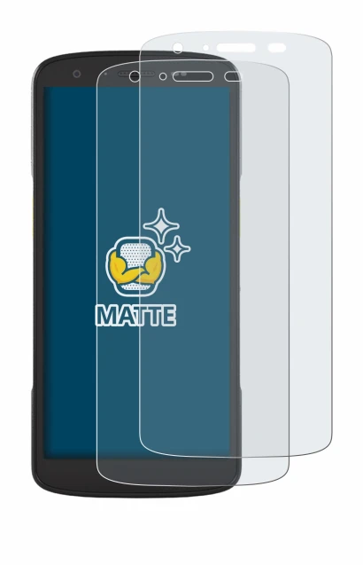 Image of the device Zebra TC22 with a wide variety of screen protectors.