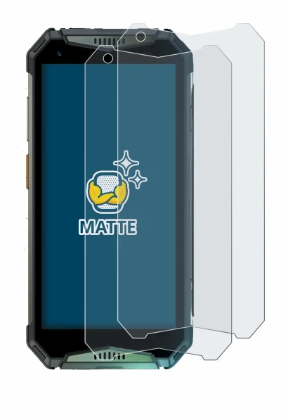 Image of the device Ulefone Armor 20WT with a wide variety of screen protectors.