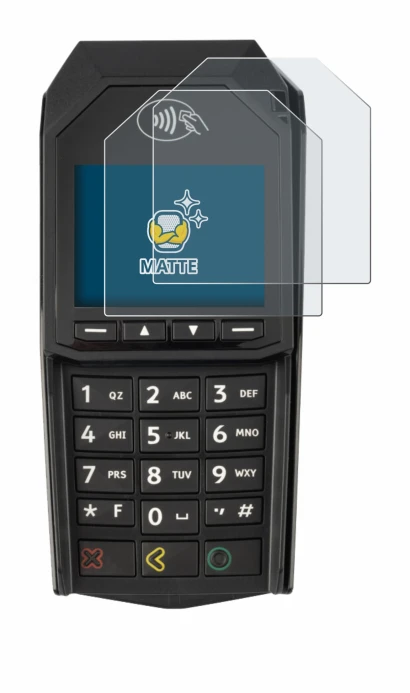 Image of the device ingenico Lane/3000 (non-touch) with a wide variety of screen protectors.