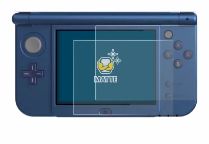 Image of the device Nintendo New 3DS XL (Lower display) with a wide variety of screen protectors.