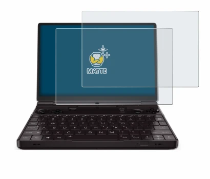 Image of the device GPD Win Max 2 2023 with a wide variety of screen protectors.