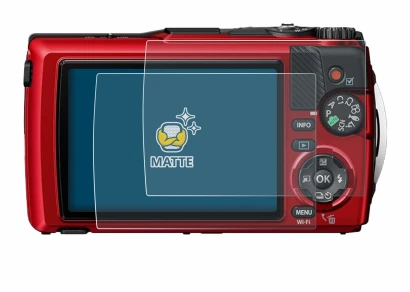 Image of the device Olympus OM System Tough TG-7 with a wide variety of screen protectors.