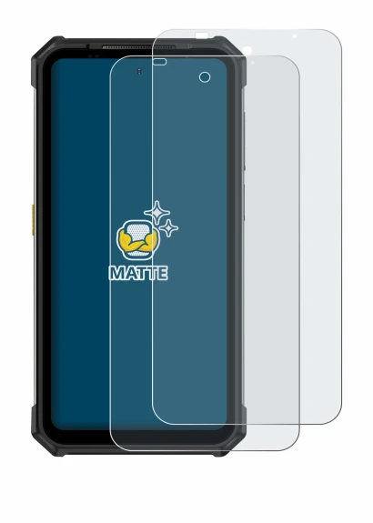 Image of the device Ulefone Armor 24 with a wide variety of screen protectors.