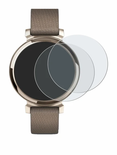 Image of the device Garmin Lily 2 with a wide variety of screen protectors.