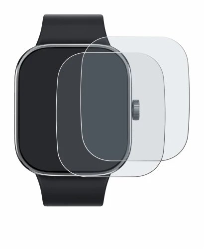 Image of the device Xiaomi Redmi Watch 4 with a wide variety of screen protectors.