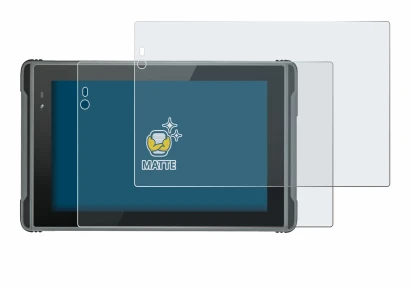 Image of the device Hugerock X7 with a wide variety of screen protectors.
