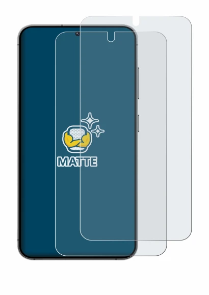 Image of the device Samsung Galaxy S24 with a wide variety of screen protectors.