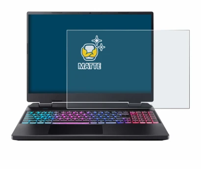 Image of the device Acer Predator Helios Neo 16 with a wide variety of screen protectors.