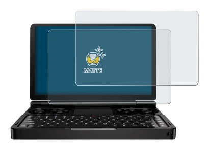 Image of the device GPD Win Mini (2024) with a wide variety of screen protectors.