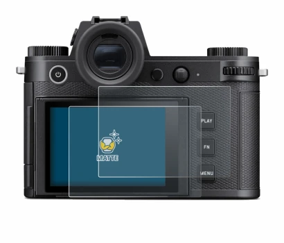 Image of the device Leica SL3 with a wide variety of screen protectors.
