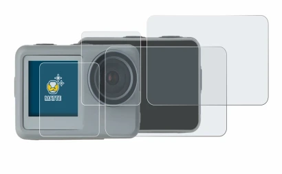 Image of the device Rollei Actioncam 9s Plus with a wide variety of screen protectors.
