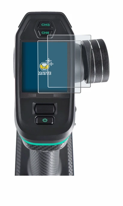 Image of the device DumboRC DDF-350 with a wide variety of screen protectors.