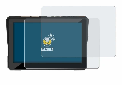 Image of the device Carpuride W502 5" with a wide variety of screen protectors.