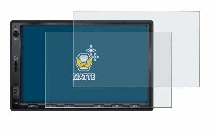 Image of the device Atoto F7 WE with a wide variety of screen protectors.