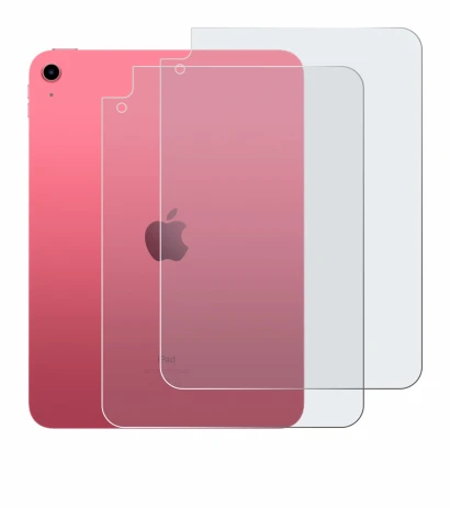 Image of the device Apple iPad 10.9" 2022 (Back, 10th Gen.) with a wide variety of screen protectors.