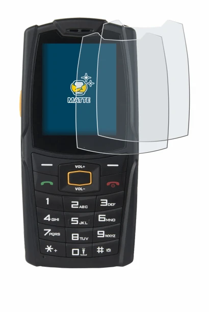 Image of the device AGM M6 with a wide variety of screen protectors.