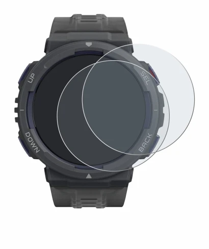 Image of the device Amazfit Active Edge with a wide variety of screen protectors.